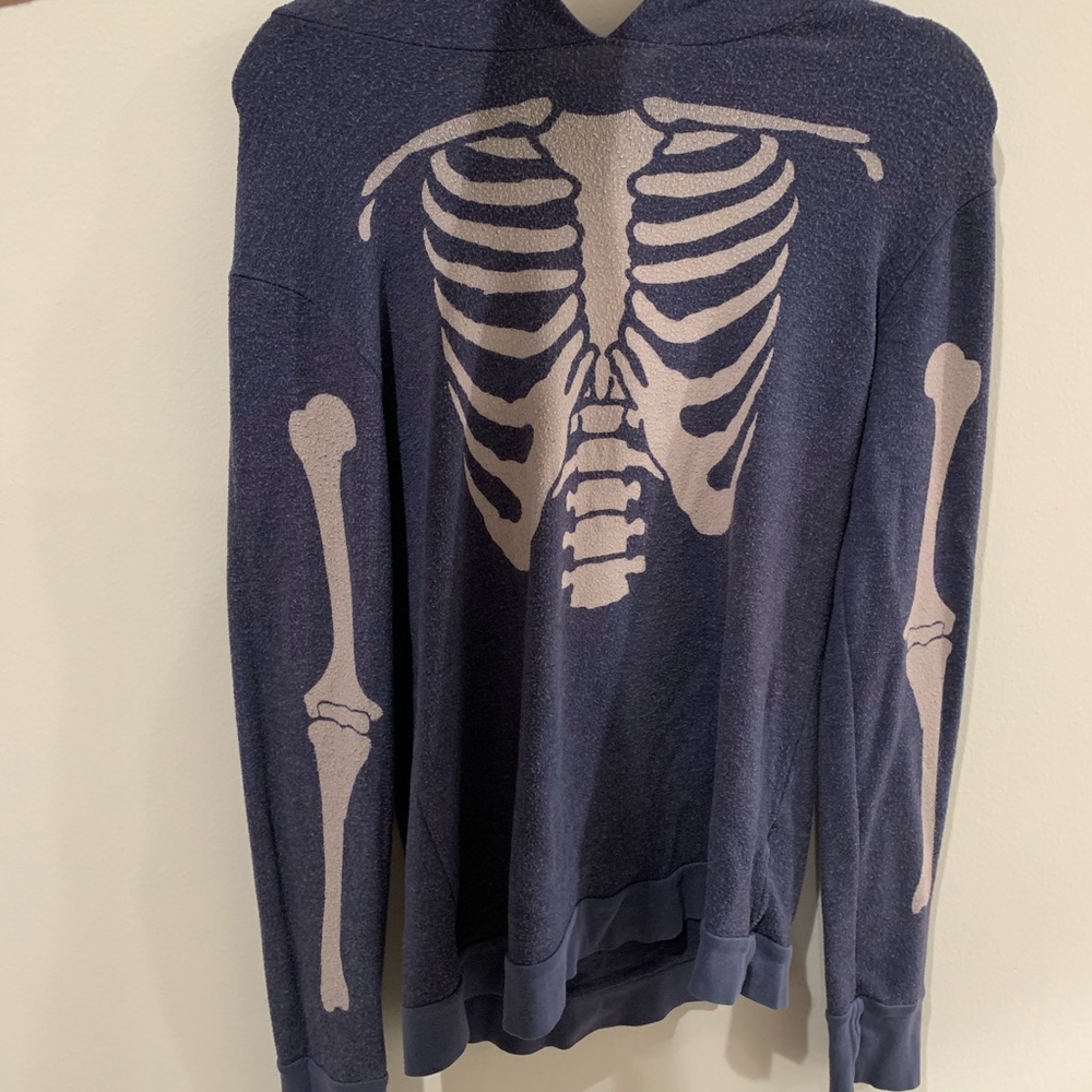 Skeleton long hoodie